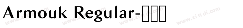 Armouk Regular字体转换